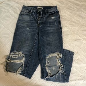 PacSun Distressed Ultra High Rise Slim Jeans